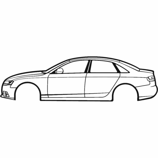 Obraz wycinany z drewna samochodu audi a4 b8 2011