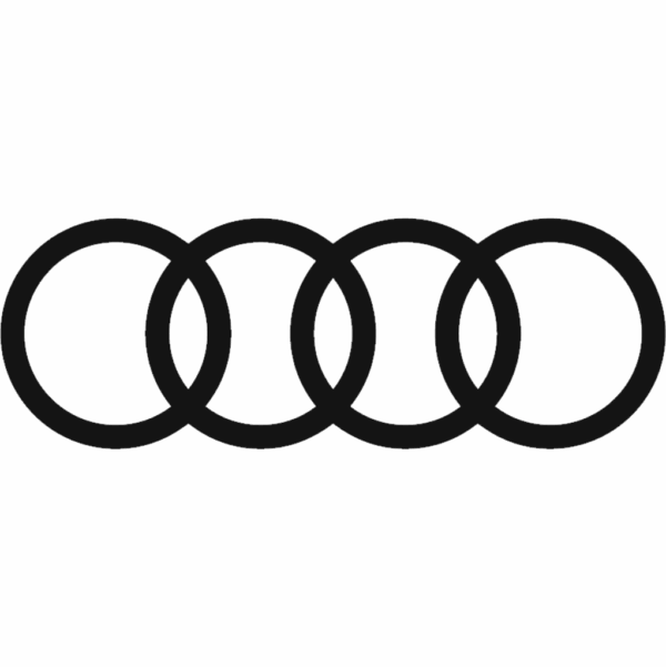 Obraz wycinany z drewna samochodu audi logo