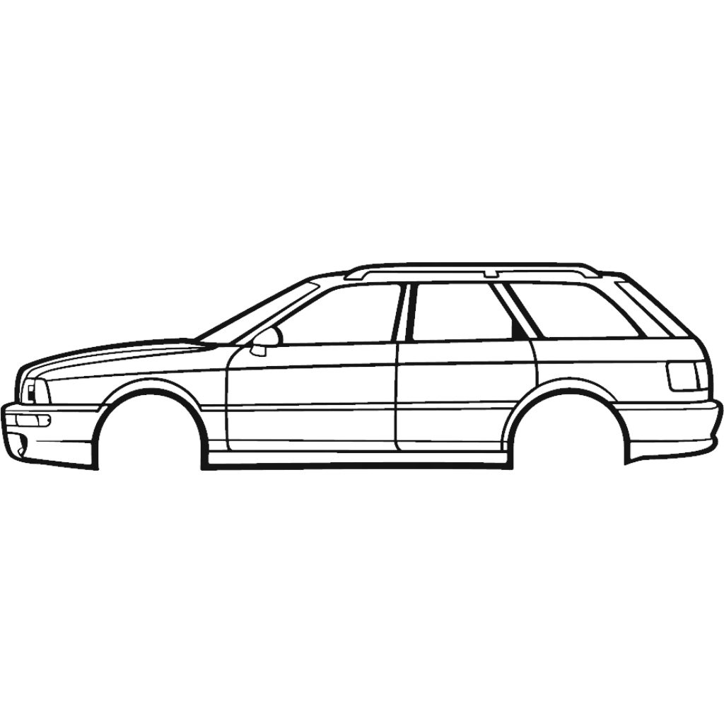 Obraz wycinany z drewna samochodu audi rs2 1993