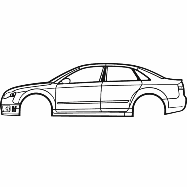 Obraz wycinany z drewna samochodu audi rs4 2007