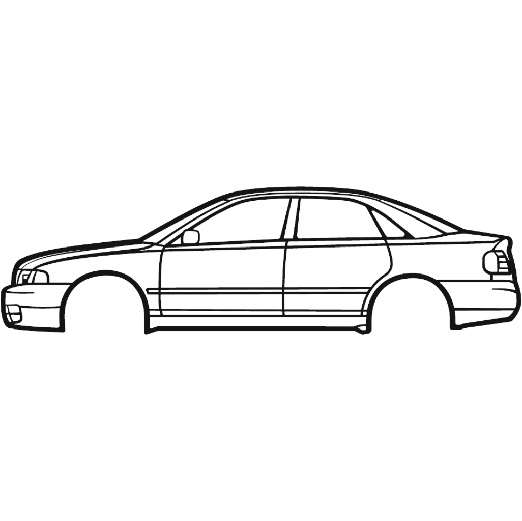 Obraz wycinany z drewna samochodu audi rs4 b5 2001