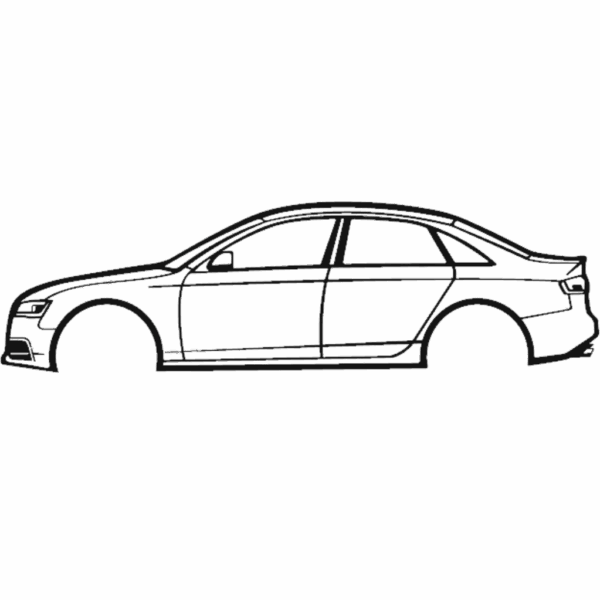 Obraz wycinany z drewna samochodu audi s4 2009