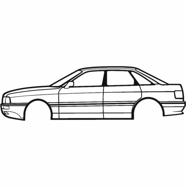 Obraz wycinany z drewna samochodu audi typ 89 b3 1990