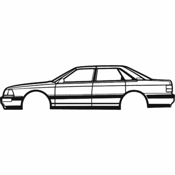 Obraz wycinany z drewna samochodu audi v8 1980