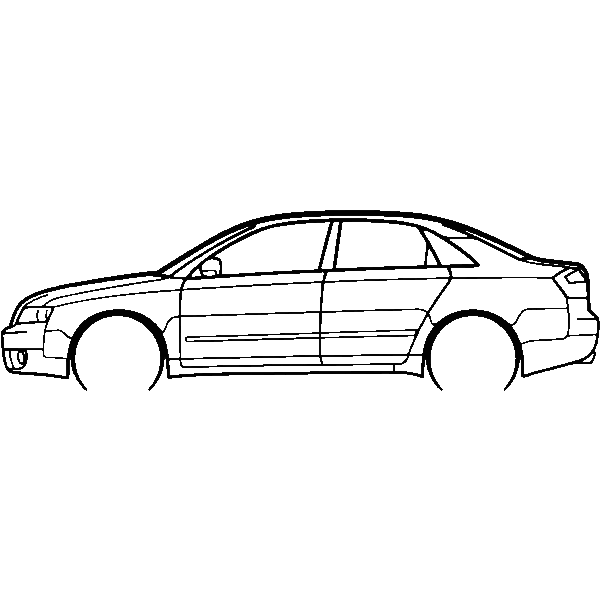Obraz wycinany z drewna samochodu audi a4 2004