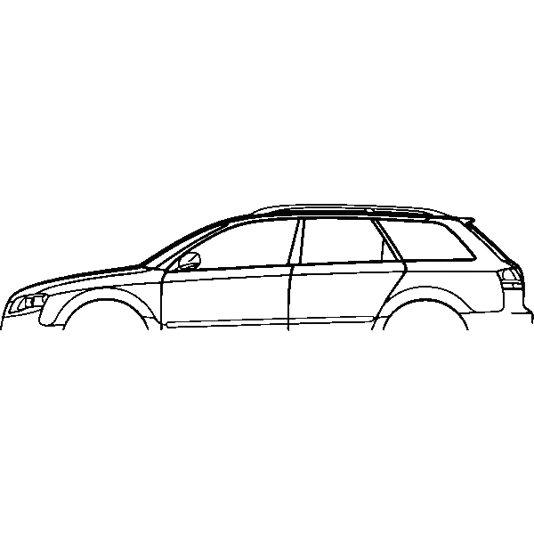 Obraz wycinany z drewna samochodu audi a4 s4 2007