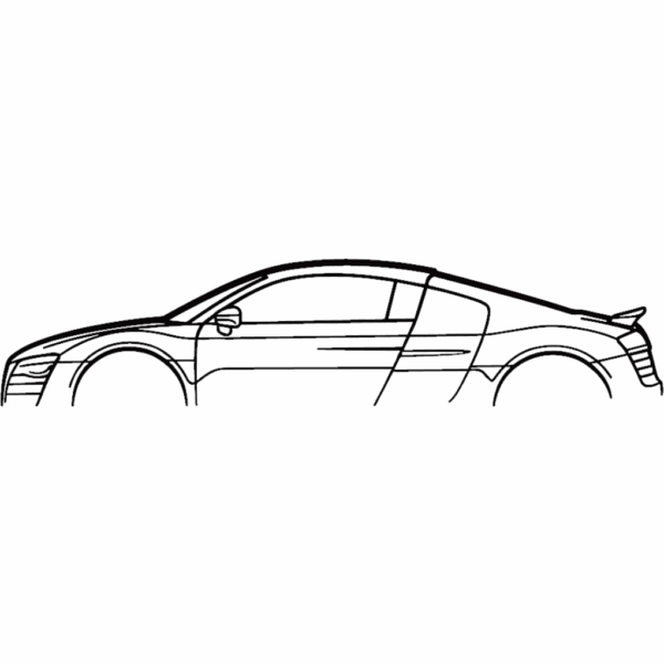Obraz wycinany z drewna samochodu audi r8 lmx 2015