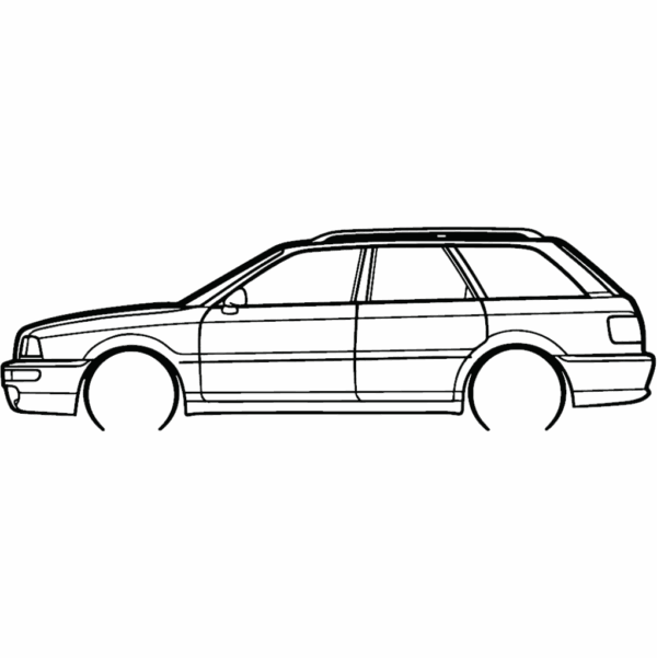 Obraz wycinany z drewna samochodu audi rs2 1994
