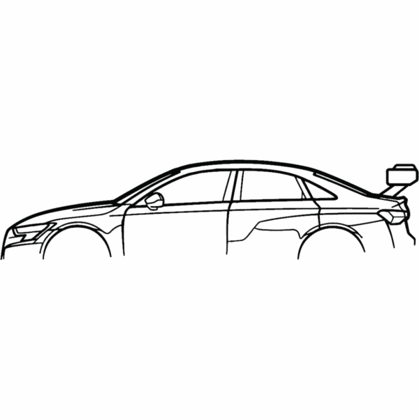 Obraz wycinany z drewna samochodu audi rs3 lms tcr