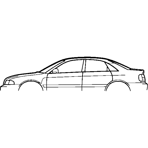 Obraz wycinany z drewna samochodu audi s4 b4 sedan