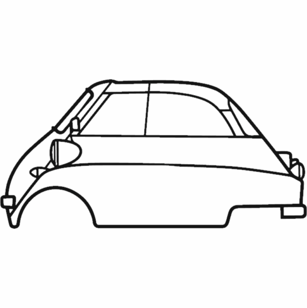 Obraz wycinany z drewna samochodu bmw 1957 isetta 300 export