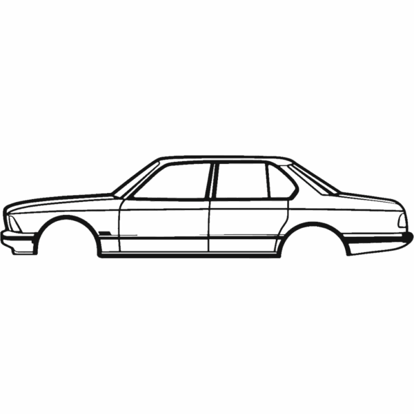 Obraz wycinany z drewna samochodu bmw 1981 7 serie e23
