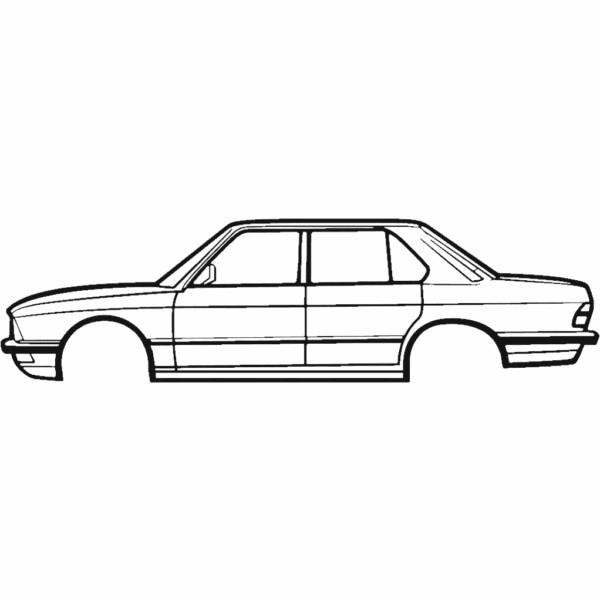 Obraz wycinany z drewna samochodu bmw 1983 e28 m5