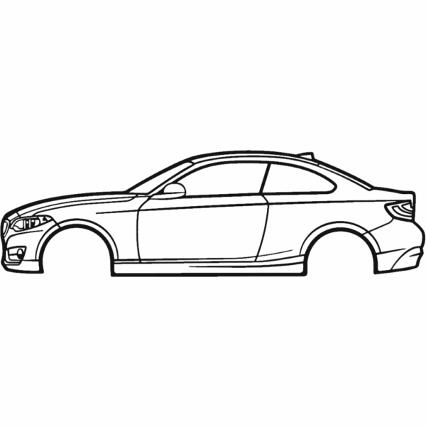 Obraz wycinany z drewna samochodu bmw 2 serie coupe 2015
