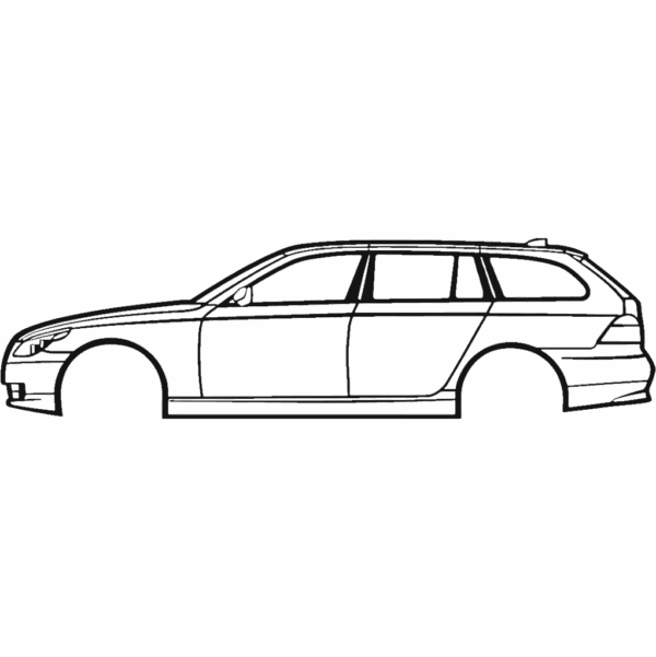 Obraz wycinany z drewna samochodu bmw 2008 535 xi wagon