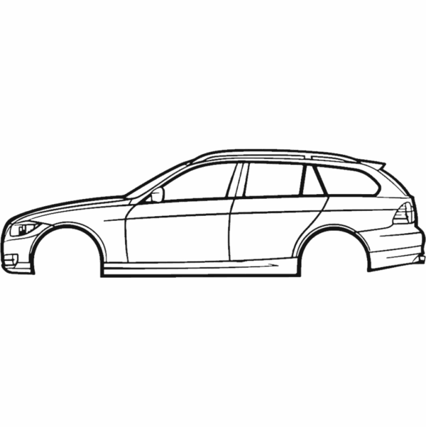 Obraz wycinany z drewna samochodu bmw 2009 e91