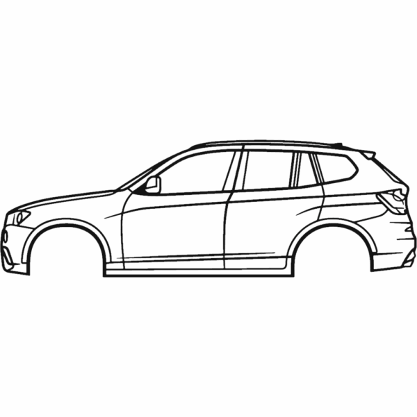 Obraz wycinany z drewna samochodu bmw 2011 x3 f25 2nd gen