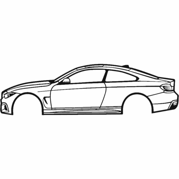 Obraz wycinany z drewna samochodu bmw 2014 4 serie coupe