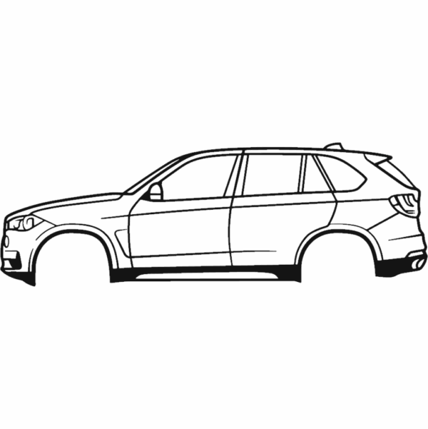 Obraz wycinany z drewna samochodu bmw 2014 x5 f15 3rd gen