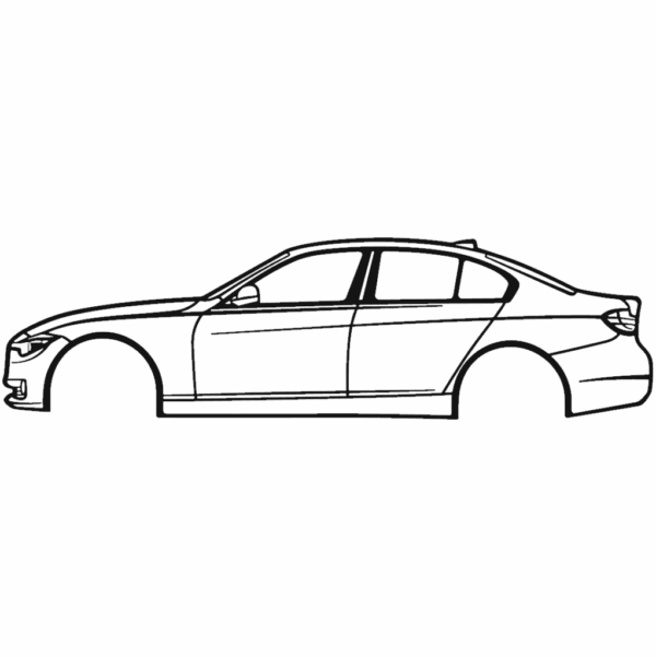Obraz wycinany z drewna samochodu bmw 3 serie f30 2015