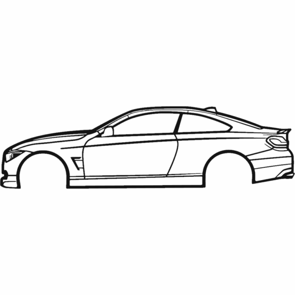 Obraz wycinany z drewna samochodu bmw alpina b4 2020
