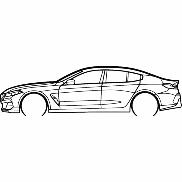 Obraz wycinany z drewna samochodu bmw alpina b8