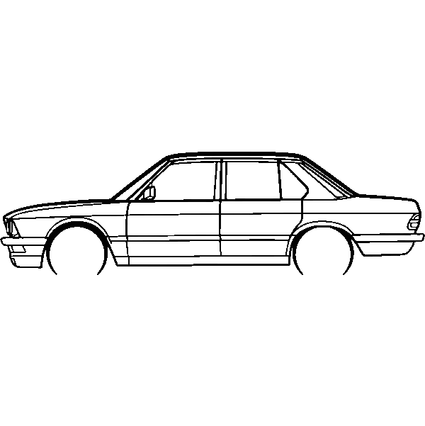 Obraz wycinany z drewna samochodu bmw e28