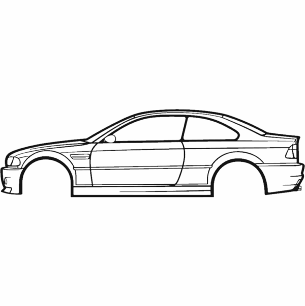 Obraz wycinany z drewna samochodu bmw e46_m3