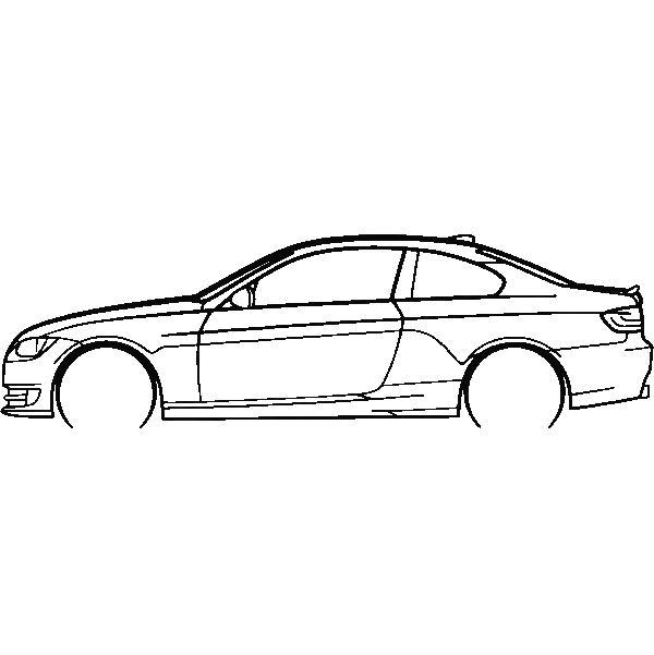 Obraz wycinany z drewna samochodu bmw e92 lci