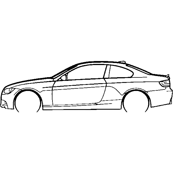 Obraz wycinany z drewna samochodu bmw e92_335