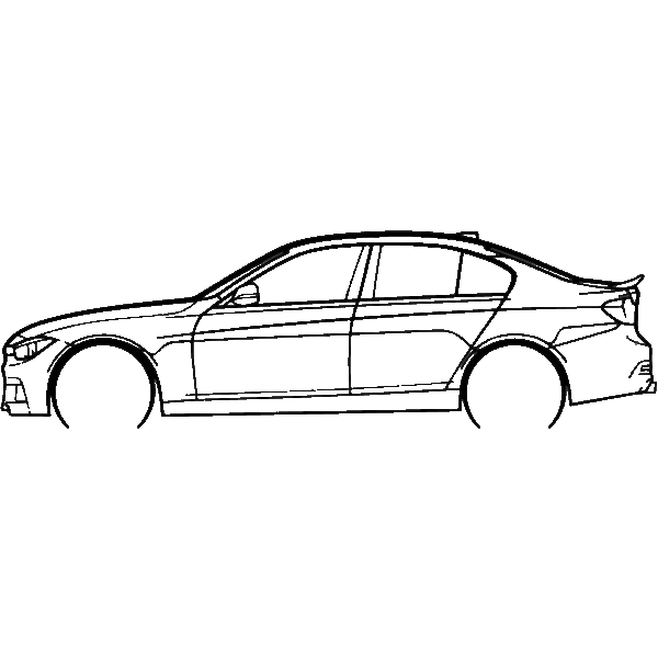 Obraz wycinany z drewna samochodu bmw f30 m