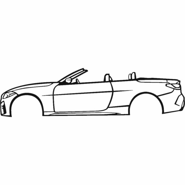 Obraz wycinany z drewna samochodu bmw g23 convertible