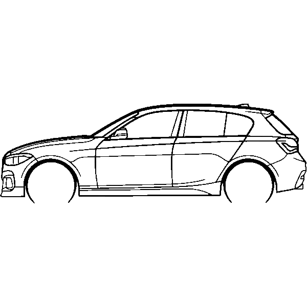 Obraz wycinany z drewna samochodu bmw m140