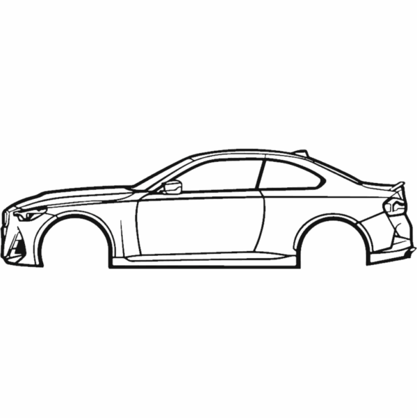 Obraz wycinany z drewna samochodu bmw m240i 2022