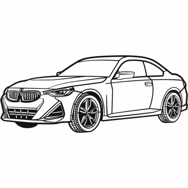 Obraz wycinany z drewna samochodu bmw m240i 2024