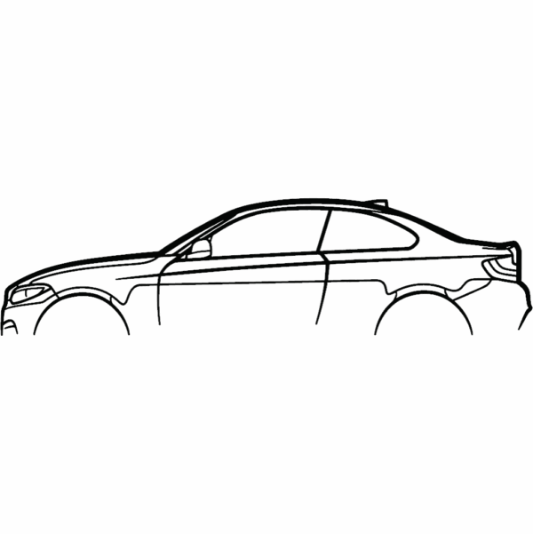 Obraz wycinany z drewna samochodu bmw m240i m235i f22