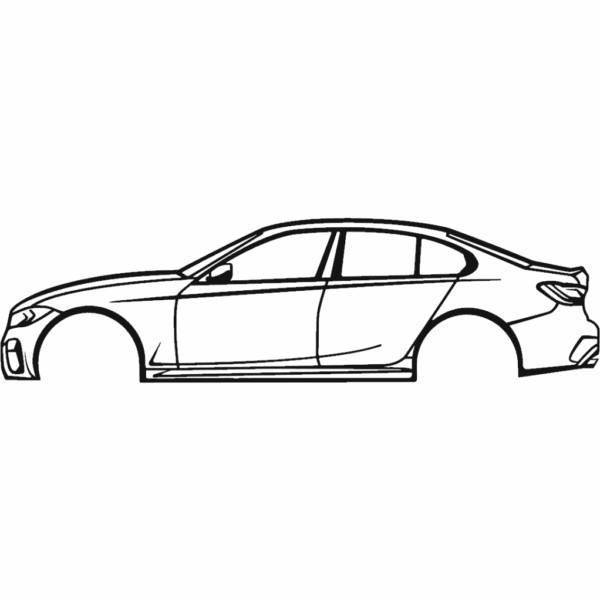 Obraz wycinany z drewna samochodu bmw m340i 2020