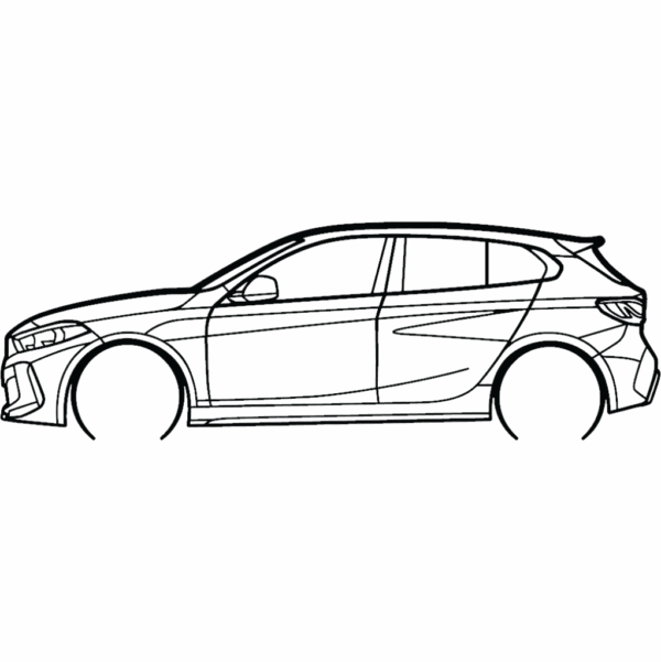 Obraz wycinany z drewna samochodu bmw m4 csl g82