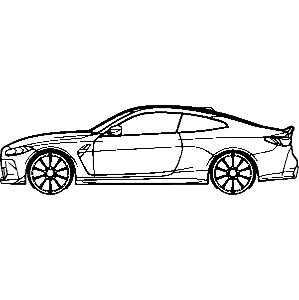 Obraz wycinany z drewna samochodu bmw m4 csl