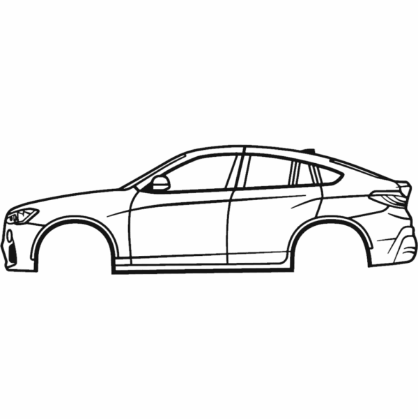 Obraz wycinany z drewna samochodu bmw x4 f26 1st gen 2015