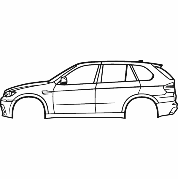 Obraz wycinany z drewna samochodu bmw x5 m e80 2nd gen 2010