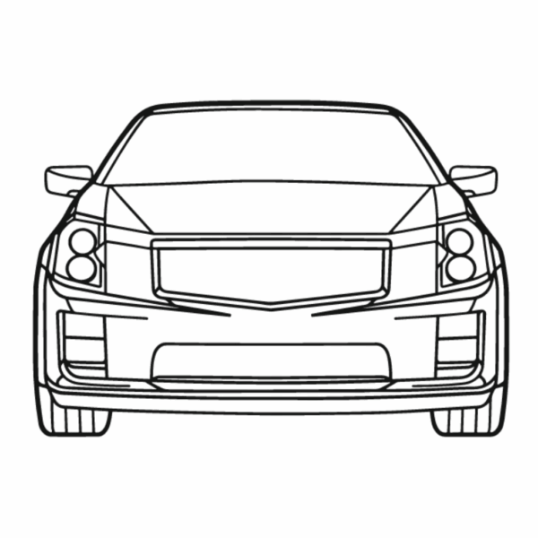 cadillac cts-v front view 2007