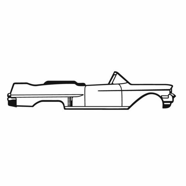 Obraz wycinany z drewna samochodu cadillac series 62