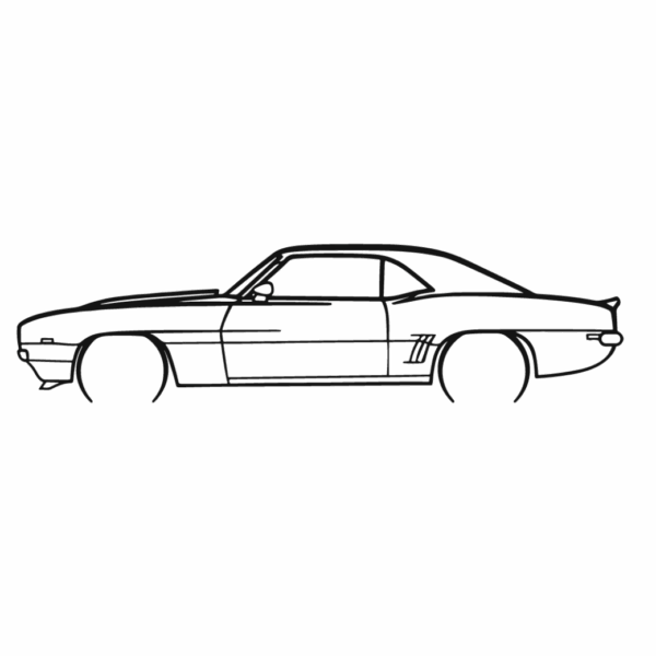 chevrolet camaro detailed 1969