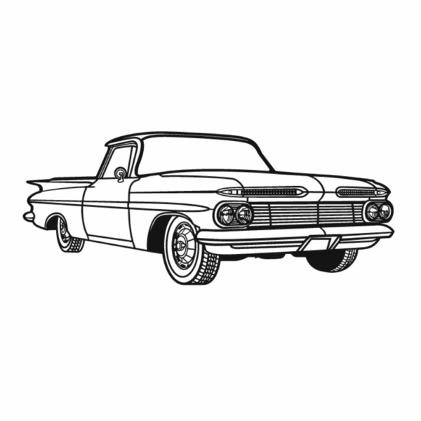 chevrolet el camino perspective 1959