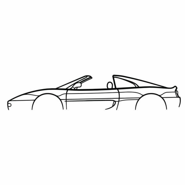 Obraz wycinany z drewna samochodu ferarri f355 gts