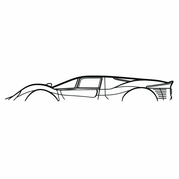 Obraz wycinany z drewna samochodu ferrari 330 p4