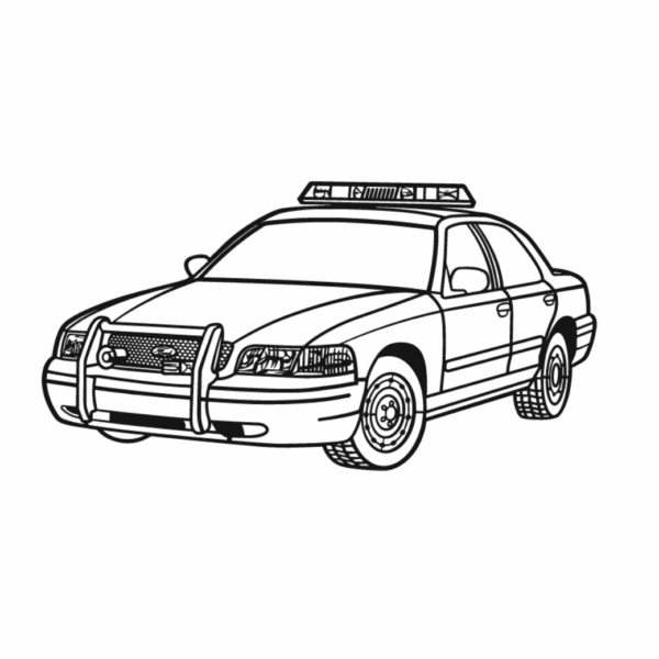 Obraz wycinany z drewna samochodu ford crown victoria copcar 2003