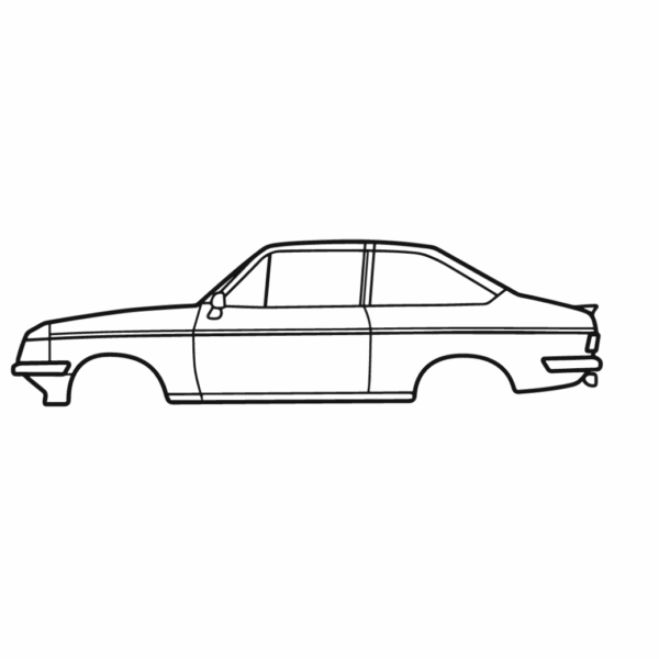 Obraz wycinany z drewna samochodu ford escort rs1800 1977