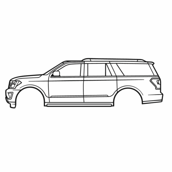 Obraz wycinany z drewna samochodu ford expedition 4th gen 2018